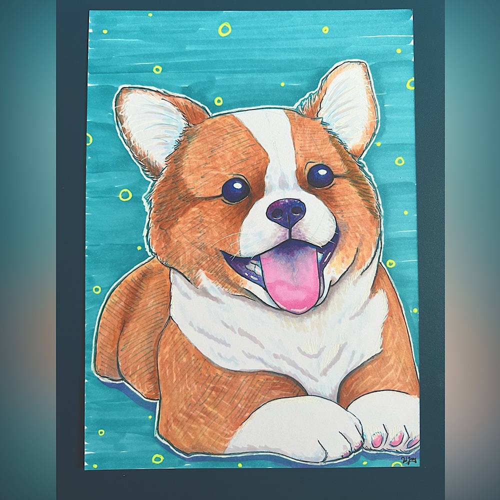 Custom mini pet portrait